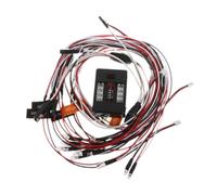 (As show, One size) Model Short Truck Spare Part Turn Signal Lamps Remote Control Car Toys Spare LED Kits with Long Wire for RC Vehicle 1/10 Black