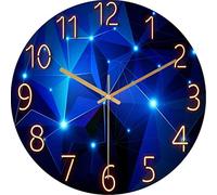 (As show, One size) Modern Silent Quartz Wall Clock 30cm Battery Operated, for Bedroom, Home, Kitchen, Bedroom, Office, School