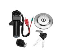 (As show, One size) Motorcycle Electric Ignition Switch Lock Set Fuel Gas Cap Seat Lock Key for Ybr125 Ybr 125 2007-201