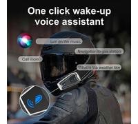 (As show, One size) Motorcycle Helmet Headset Bluetooth 5.0 Intercom Headset Wireless Communication Intercomunicador Mo