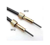 (As show, One size) Motorcycle Speedometer Cable Double Square Head M12 M10 Thread for Chinese Scooter Parts 110CM Length