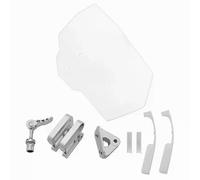 (As show, One size) Motorcycle Windshield Airflow Adjustable Windscreen Extension Wind Deflector Unversal Decals compatible for Puig MAXP