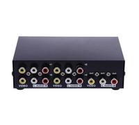(As show, One size) MT-431AV 4-Way AV Switch RCA Switcher 4 In 1 Out Composite Video L/R Audio Selector
