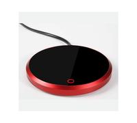 (As show, One size) Mug, Beverage Warmer, Coffee Warmer with Hot Plate Size: European Plug/Color:red