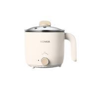 (As show, One size) Multi-functional electric cooking pot student dormitory plug-in small cooking pot mini all-in-one household small electric cooker A