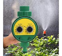 (As show, One size) Multifunctional Dual Dial Automatic Electronic Watering Timer, Single Dial Hose Garden Irrigation Controller