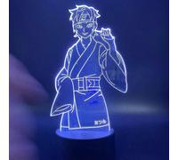 (As show, One size) Naruto Stuff Lamp,Anime Gifts for Boys Bedroom,3D Illusion Lamp Itachi Uchiha Kakashi Jiraiya Lights for Kids Room