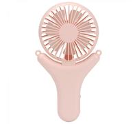 (As show, One size) Neck fan portable USB charging handheld fan desktop mini fan summer cool appliances Pink