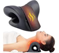 (As show, One size) Neck Stretcher For Neck Pain Relief, Heated Cervical Traction Device Pillow With Graphene Heating Pad, Neck And Shoulder Relaxer