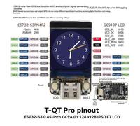 (As show, One size) NerdMiner T-QT ESP32S3 GC9A01 0.85-Inch LCD Display Module for Nerd Miner Bitcoin Solo Lottery Miner BTC Miner S3FN8