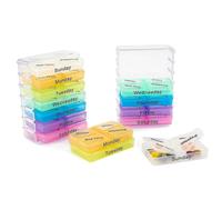 (As show, One size) New 7 Days Pill Box Pill Case Container For Tablets Weekly Pillbox Tablet Sorter Medicine Weekly Storage Box Container Organizer