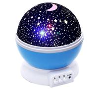 (As show, One size) Night Lighting Lamp [ 4 Led Beads, 3 Model Light, With Usb Cord] Romantic Rotating Cosmos Star Sky Moon Projector, Rotation Night Projection For Child