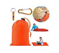 (As show, One size) Notfallschlafsack Survival Schlafscke Notfalldecke Outdoor Camping Orange