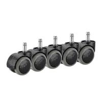 (As show, One size) Office Chair Caster Wheels, 5-pack, Fit Ikea Chair (10mm X 22mm) Heavy Duty