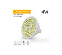 (As show, One size) OK-B 4pcs/lot GU10 LED E27 Lamp E14 Spotlight Bulb 80leds Lampara 220V GU10 Bombillas LED MR16 GU5.3 Lampada Spot light 3W 5W