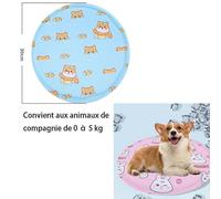 (As show, One size) One Piece (Round Blue Puppy) Dog Cooling Mat - 30*30cm, Dog Cooling Mat - Stays Cold Longer, Dog Cat Cooling Mat - More Durable - Scratch Resistant