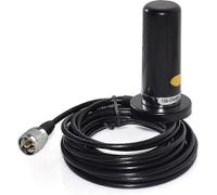 (As show, One size) Oppxun Mini Dual Band Vhf Uhf -n2rs Antenna With Magnetic Mount 5m Rg316 Cable For Car Vehicle Mobi