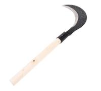 (As show, One size) Optimized Title: "long-handled Manganese Steel Grass Sickle compatible Efficient Weeding"-N