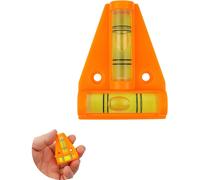 (As show, One size) Orange Triangular Level Magnetic T-shaped Spirit Level, Handy Small Caravan Spirit Level With Magnet, Van Spirit Level, Caravan Level Ramp, Motorhome