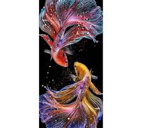 (As show, One size) Other Wall Decor 30x50cm Diamond Painting Fish Animal Kit for Adults Full Drill Diamond Art Fish Animal Painting by Number Kits Gem Art Wall Home Deco