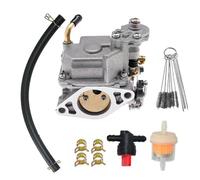 (As show, One size) Outboard Carburetor Kit with Cleaning Brush 3303-895110T01 compatible with Mercury Mariner 4 Stroke 8HP 9.9HP Outboard Motors