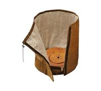 (As show, One size) Overwintering Cover for Potted Plants, Overwintering Cover for Plants, Brown (Including Coconut Mat) 60D 45H