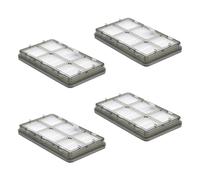 (As show, One size) Pack of 4 Heat resistant Replacement HEPA Filters High Suction Maintenance Robot Vacuum Cleaner Spare Parts Accessories