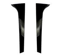(As show, One size) Pair Vertical Rear Window Side Spoiler Canard Splitter for Glossy Black Retrofit