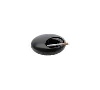 (As show, One size) Pebble Ashtray With Lid(black)