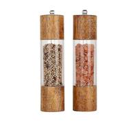 (As show, One size) Pepper Grinder,wood Salt And Pepper Grinder Mills Set2pcs,retro Color
