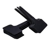 (As show, One size) Plant Signs,120pcs Waterproof Black Plastic Seed Plant Labels T Type Stake Labels Pot Markers for Outdoor Garden