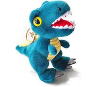 (As show, One size) Plush Dinosaur Stuffed Animals Tyrannosaurus Rex Keychains Ornaments Pendant Key Ring Blue