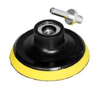 (As show, One size) Polishing Backing Pad with M10 Drill Adapter,3inch/80mm Hook and Loop Backing Pad Orbital Sander Polisher Sanding Pad