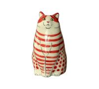 (As show, One size) Polka Dot Cat Vase Funy Cat Flower Vase Unique Animal Vases, Cat Flower Vase Cute Cat Vase compatible with Home-C7
