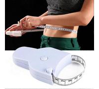 (As show, One size) Portable Accurate Tape Measure , Tools Tape Measures , Tools 150cm / 60in White Tape Measures With Retractable Handle Ruler For Body Fitness Measuring