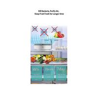 (As show, One size) Portable Ozone Generator Sterilizer Air Purifier Ozone Electric Refrigerator Deodorizer compatible with Fridge