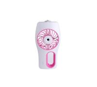 (As show, One size) Portable USB Mist Cooling Fan Humidifier Oil Diffuser Mini Beauty Replenishment Fan | Blue & Pink