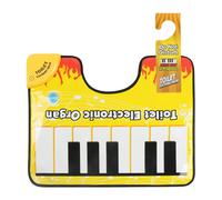 (As show, One size) Potty Piano Sounding Rug Bathroom Fun Toe Tapping Musical Keyboard Toilet Floor Mat