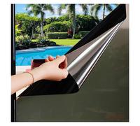 (As show, One size) Privacy Window Film One-Way Mirror Film Anti-Heat Anti-UV Electrostatic Privacy Protection for Window Office Home Store 40200CM Two-tone (Silver Black
