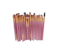 (As show, One size) Professional Makeup Brushes, 20 Pcs Full Silky Soft Synthetic Fiber Makeup Brush Set for Foundation, Blush, Eye Concealer
