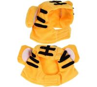 (As show, One size) Puppy Supplies Adjustable Festival Props Yellow Kitten Head Photo Party Headwear Pet Pattern Prop Photography for Hat Small