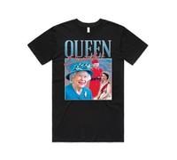 (As show, One size) Queen Elizabeth II T-Shirt Short Sleeve, Commemorating the death of the Queen of England, Remembrance T-shirt Queen Elizabeth II clothing, Elizabeth I