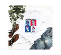 (As show, One size) Queen Elizabeth II T-Shirt Short Sleeve, Commemorating the Queen of England, Remembrance T-shirt Queen Elizabeth II clothing, Elizabeth II Memorial Co