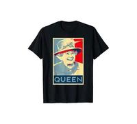 (As show, One size) Queen Elizabeth II T-Shirt Short Sleeve, Commemorating the Queen of England, Remembrance T-shirt Queen Elizabeth II clothing, Elizabeth II Memorial Co
