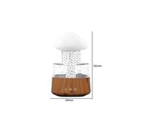 (As show, One size) Rain Cloud Humidifier 450ml Essential Oil Diffuser With 7 Colors Led Lights,nano Mist Essential Oil Diffuser & Humidifier compatible Ho-K