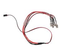 (As show, One size) RC On-Road Model Drift Car New LED Night 5mm & 3mm Headlamps Headlights Light red 5mm/3mm