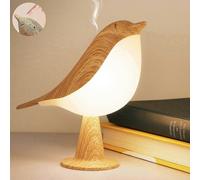 (As show, One size) Rechargeable LED Bedside Lamp, Touch Dimmable Bird Design Table Lamp with Aroma Diffuser for Home & Outdoor Use