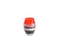 (As show, One size) Red,5pcs Mini Water Filter Faucet Purifier Charcoal Purifier Home Tool