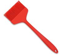 (As show, One size) (Red)Extra Large Silicone Basting Brush - Heat Resistant, Dishwasher Safe - For Pastry, Grilling, Cooking and Spreading Oil, Barbecue Sauce or Marinad