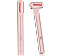 (As show, One size) Red-Light-Therapy-for-Face, 7 in 1 LED Light Therapy Eye Equipment for Skin Care at Home Red Light Therapy Face Massager Skin Rejuvenation Light (Rose